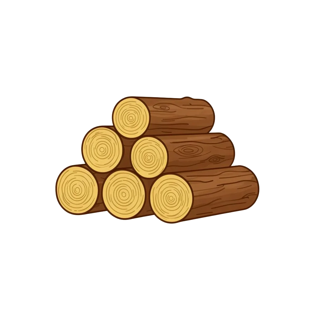 Stack of wood logs